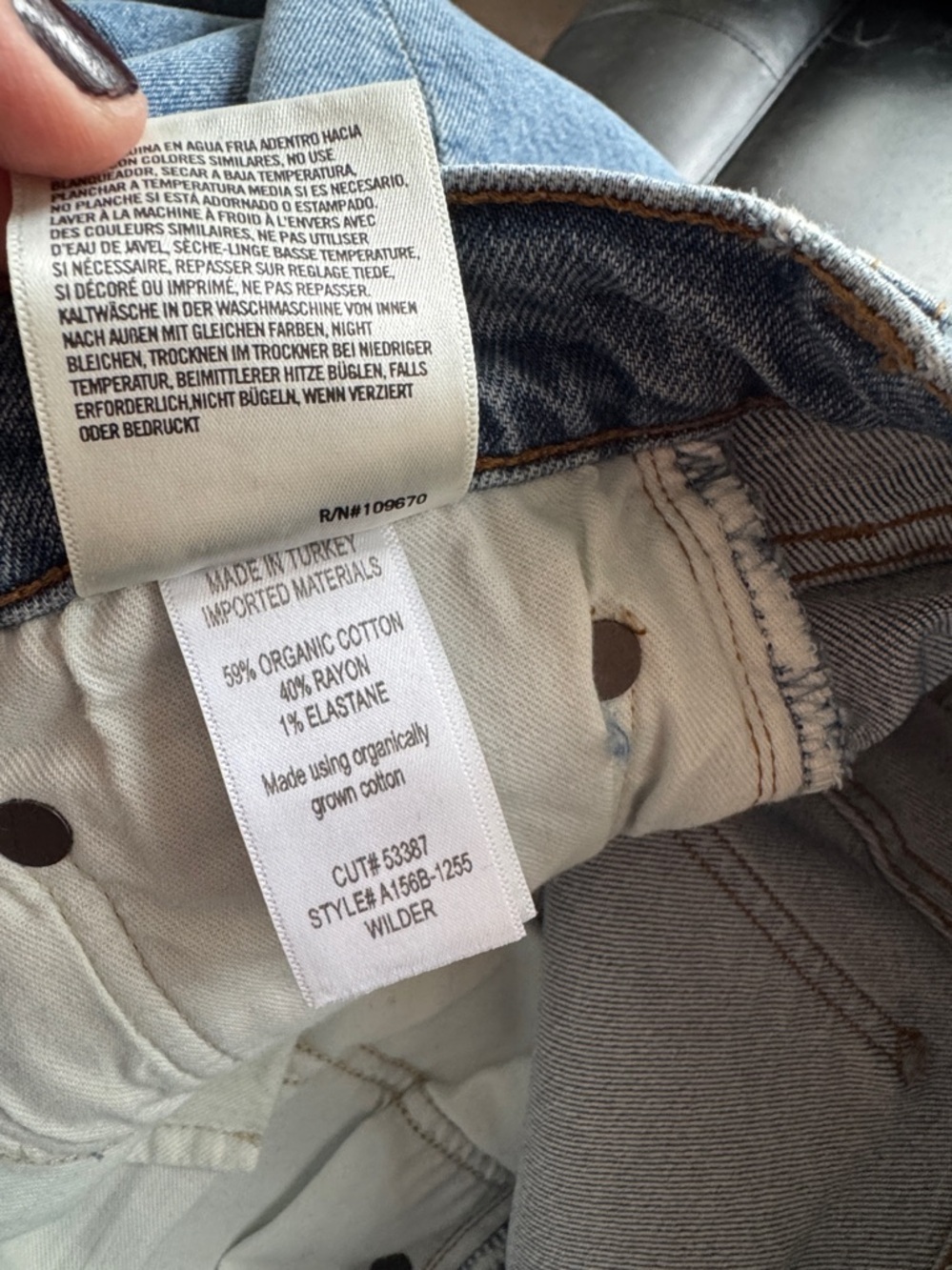 AGOLDE wilder jeans straight denim distressed whiplash NEW  26 mid rise comfort - Picture 7 of 8